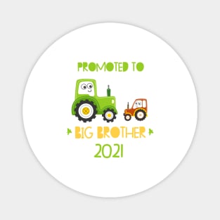 Promoted to Big brother tractor announcing pregnancy 2021 Magnet